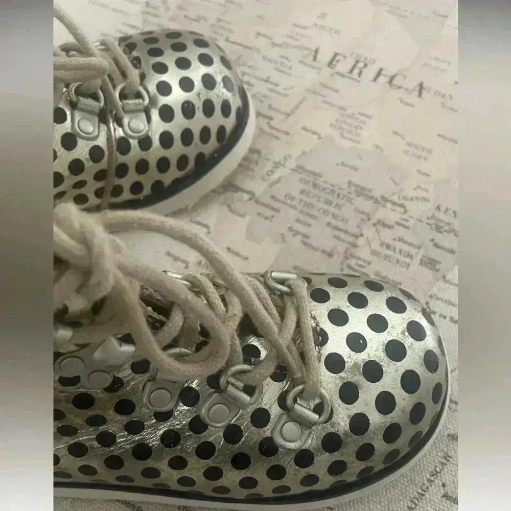 AKID Polka Dot Boots Size 7